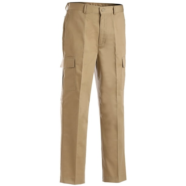 36 UL TAN Ed Garments Mens Stretch Zipper Pocket Pant 